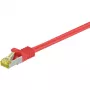 Cable de parcheo RJ45 Goobay CAT 6A S/FTP 500 MHz 2 m Rojo