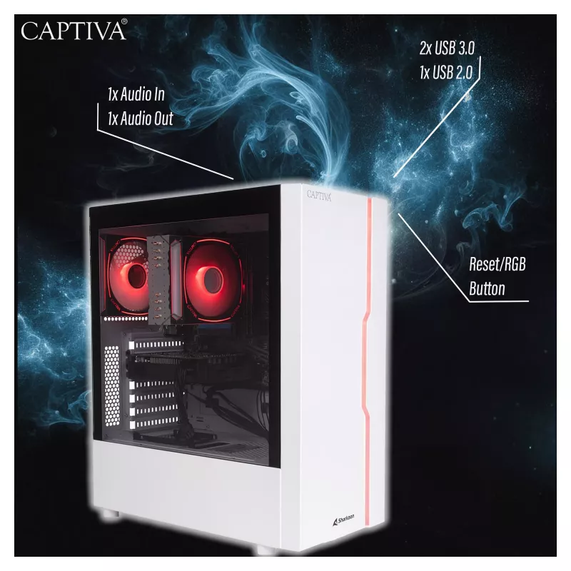 Ordenador Captiva CAPTIVA PC Advanced Gaming R94-169 Ryzen 7 5700X 32GB SSD 1TB RTX5060 Ti Windows 11 Home 64-bit
