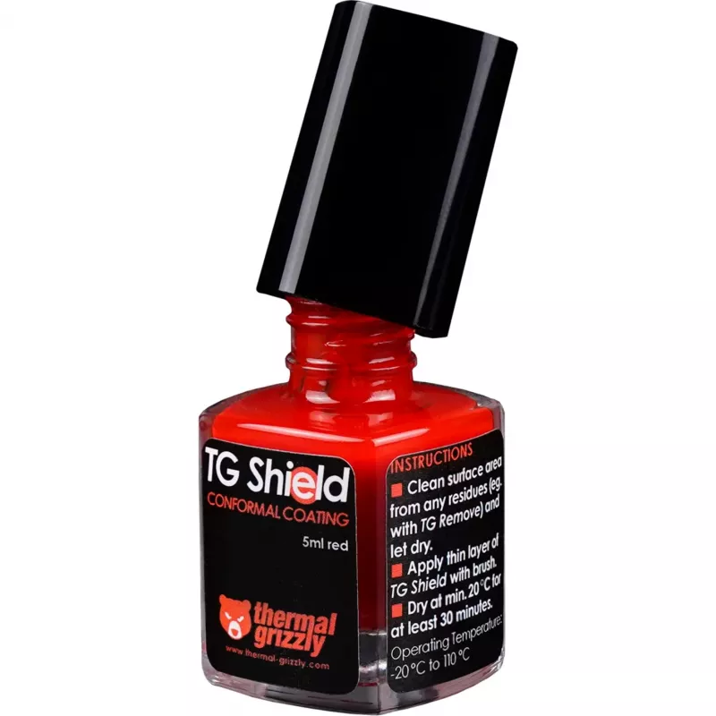 Pasta térmica Thermal Grizzly TG-ASH-050-RT, pasta térmica 5 ml, disponible en negro/rojo/transparente