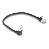 Cable de red DeLOCK RJ45 Cat.6A 0,25 m negro
