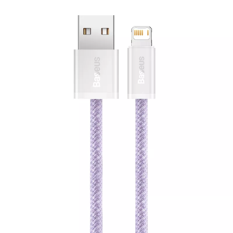 Cable Baseus Dynamic USB a Lightning, 2,4 A, 2 m (violeta)