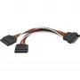 Cable de alimentación SATA de 15 pines a 2x SATA HDD DeLOCK 60105 0,15 m