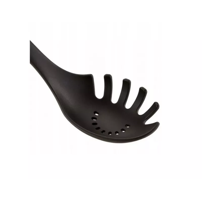 Cuchara para pasta Tefal K20602, silicona, resistente al calor hasta 220 °C, negra, mango TPR