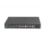 Lanberg RSFE-16P-2C-250 switch PoE+ no gestionable, 16x 10/100 PoE+, 2x combo Gigabit, 250 W, rack 1U