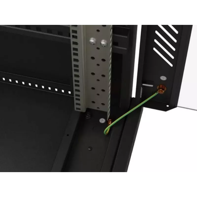 Armario rack 19 pulgadas LANBERG 22HE 600x1000 mm, negro, puertas de cristal delanteras y traseras