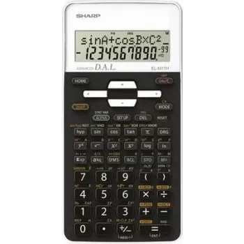 Calculadora Sharp EL531TH de bolsillo científica negra, blanca
