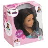 Cabeza de estilismo KLEIN Mia 5201 con cabello realista y accesorios para practicar peinados