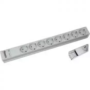 Unidad de distribución de corriente Bachmann 333.416 8 salidas AC 1U gris plata