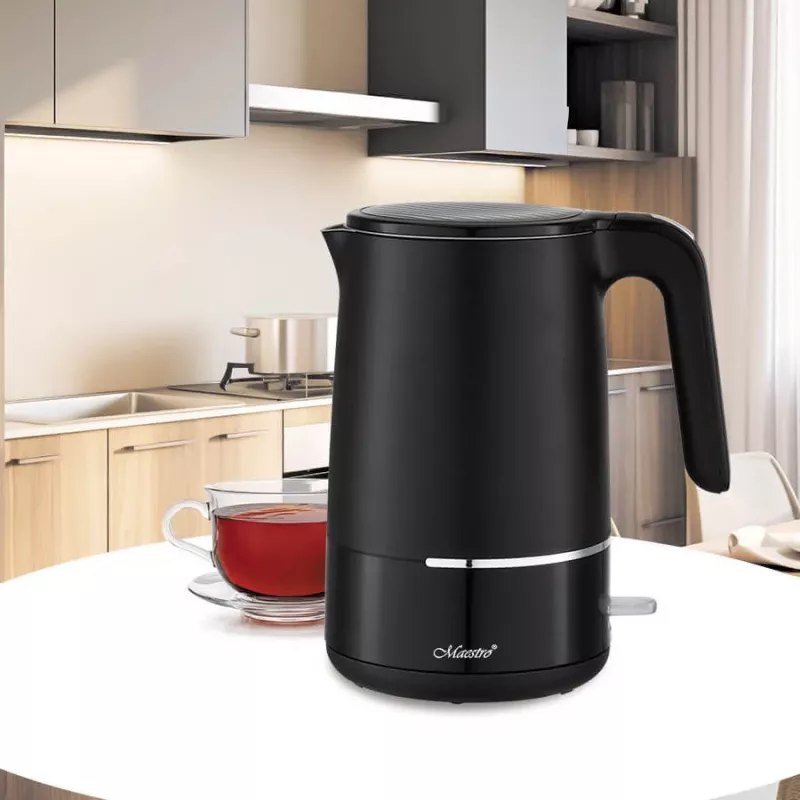 Maestro MR-037 Hervidor de agua 1,7 L 1800 W (MR-037-BLACK) Negro