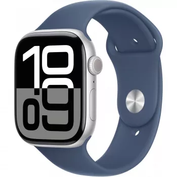 Apple Watch Series 10 GPS 46mm Caja de aluminio plata con Denim