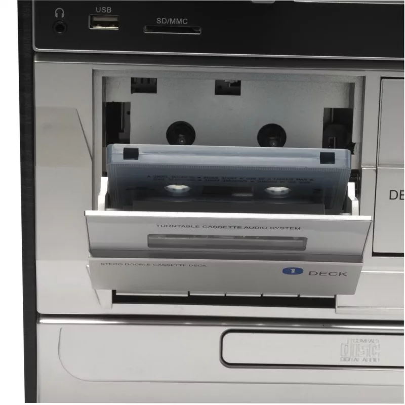 Denver MRD-166 equipo de música DAB+ con tocadiscos, reproductor de CD y casete