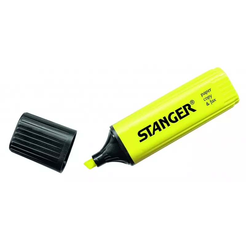 Subrayador Stanger 180001000 amarillo 1–5 mm, punta biselada, tinta fluorescente