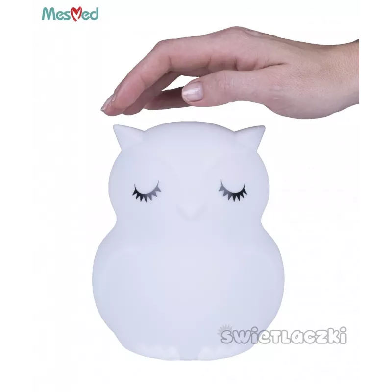 Luz nocturna de silicona MM013 búho con mando a distancia