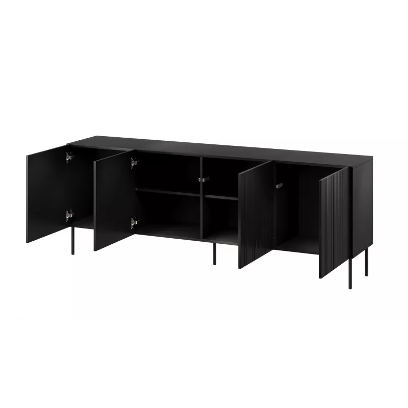 Cómoda Cama ISLA 200x40x75 negro mate