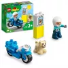Set de moto de juguete LEGO Duplo Policía 10967 con ruedas móviles y figura de policía