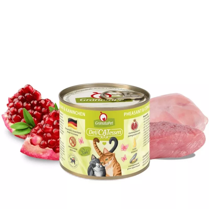 GRANATAPET DeliCATessen faisán y conejo - comida húmeda para gatos - 200 g