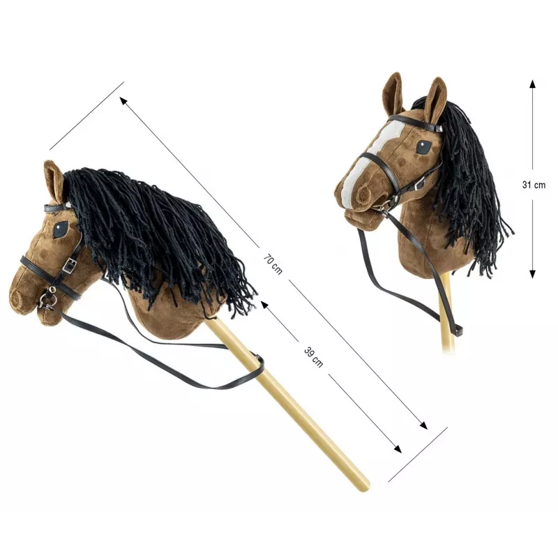 Caballo de juguete Hobby Horse marrón oscuro