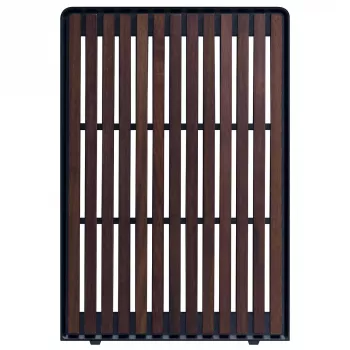 Carcasa de PC Mini-ITX/mATX Lian Li A3-mATX Wood Edition — frontal de nogal, chasis negro