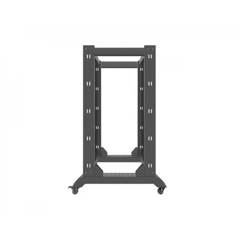 Rack de pie LANBERG OR01-6822-B 22U, 600 mm ancho x 800 mm fondo, negro, capacidad de carga 600 kg