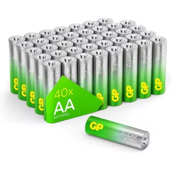 Pilas alcalinas AA GP Long Lasting Power 1,5 V, pack de 20