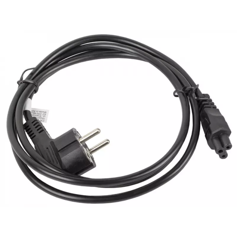 Cable de alimentación Lanberg CA-C5CA-11CC-0018-BK negro 1,8 m CEE7/7 conector hembra C5 (CA-C5CA-11CC-0018-BK)