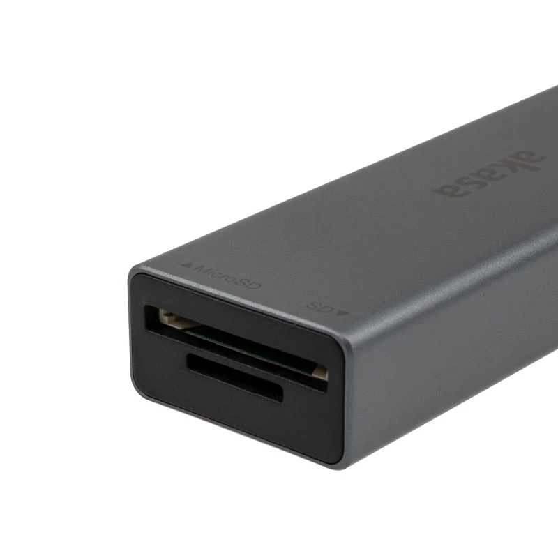 Akasa AK-CR-09BK lector de tarjetas 3 en 1 USB 3.2 Gen1 Type-C