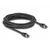 Delock - Cable de red - RJ-45 (M) a RJ-45 (M) - 5,0 m - 7,5 mm - S/FTP - CAT 8.1 - libre de halógenos, protección de pestaña, hasta 40 Gbit/s de velocidad de transferencia de datos - Negro (80236)