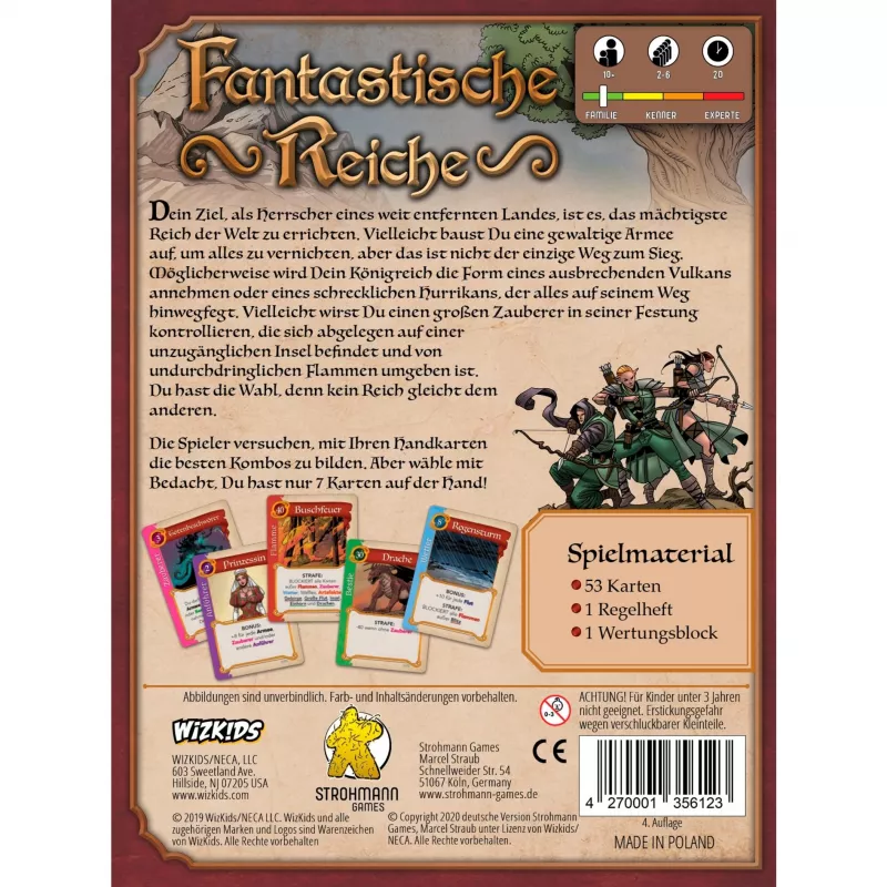 Fantastische Reiche, juego de cartas