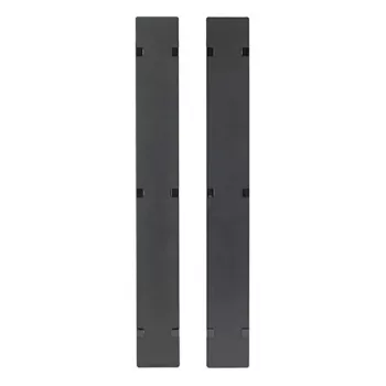 APC NetShelter gestión de cables, gestor de cables vertical, cubiertas abatibles, para NetShelter SX 750 mm An 48U, pack de 2 uds., 109 x 2184 x 13 mm