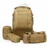 Mochila militar táctica Extralink 4-en-1 escuela viaje supervivencia 50L MIL-668