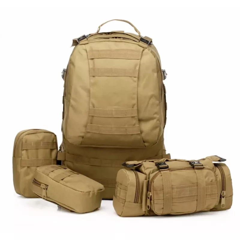Mochila militar táctica Extralink 4-en-1 escuela viaje supervivencia 50L MIL-668