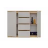 Cómoda con 2 puertas y 4 cajones, roble artisan/color crema