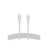 Belkin BOOST CHARGE - Cable Lightning - USB-C macho de 24 pines a Lightning macho - 2 m - blanco - para Apple iPad/iPhone/iPod (Lightning)