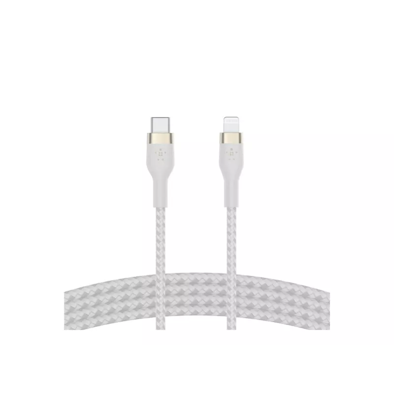 Belkin BOOST CHARGE - Cable Lightning - USB-C macho de 24 pines a Lightning macho - 2 m - blanco - para Apple iPad/iPhone/iPod (Lightning)