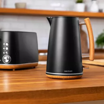 Hervidor eléctrico Cecotec 1,7 L 2200 W Negro Woody
