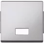 Tecla MERTEN con ventana símbolo rectangular 343860 AQUADESIGN aluminio 343860 343860 (343860)