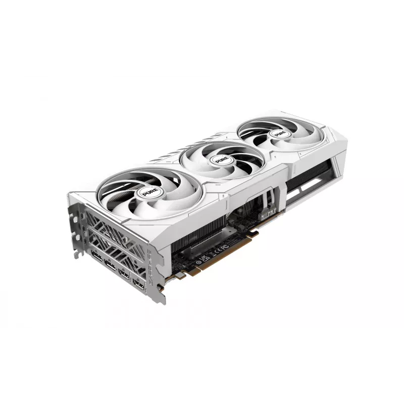 Tarjeta gráfica Sapphire Radeon RX 9070 XT — 16 GB GDDR6, PCIe 5.0, 256 bits, 320 mm, 3 ranuras, blanco
