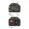 Inversor para coche Qoltec Monolith 1200 W Negro 12 V