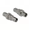 Acoplador de fibra óptica ST simplex hembra a ST simplex hembra metal DeLOCK 86835