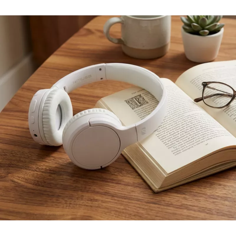 Muse | Auriculares estéreo | M-272 BTW | Inalámbrico/Cableado | On-Ear | Blanco | Noise Cancelling