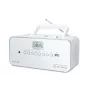 Cadena estéreo portátil Muse M-28RDW – reproductor CD/MP3, sintonizador FM/OM, 3W RMS, blanca, 1,4 kg