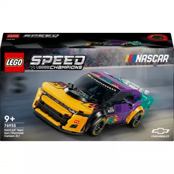 Juguete de construcción LEGO Speed Champions 76935 NASCAR Next Gen Chevrolet Camaro ZL1, 328 piezas, 1 minifigura, edad 9+