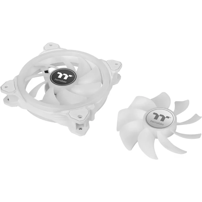 Thermaltake SWAFAN 14 RGB Radiator Fan TT Premium Edition CL-F146-PL14SW-A ventiladores de caja de 140 mm, pack de 3 con controlador, blanco