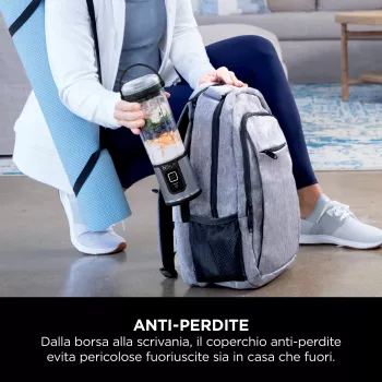 Batidora deportiva Ninja Blast BC151EUNV — recipiente de 0,53 L, 14,4 W, a batería, azul