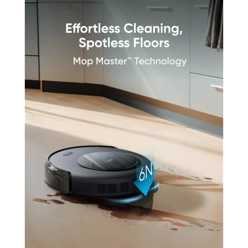 Anker Eufy | Robot aspirador con estación todo en uno | Omni C20 | Húmedo y seco | 7000 Pa | Gris