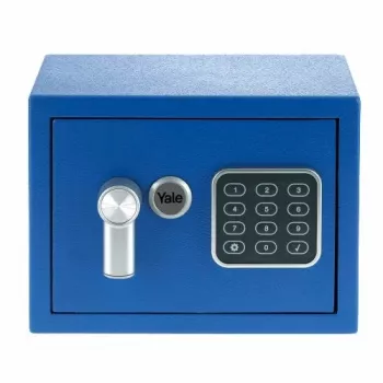 Caja fuerte de pie Yale YSV/170/DB2/B acero azul, cerradura de combinación, 3,8 l, montaje en suelo/pared