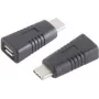 Adaptador de cable ShiverPeaks BS13-20014 USB 3.1 Type-C a Micro-USB 2.0 Type-B negro