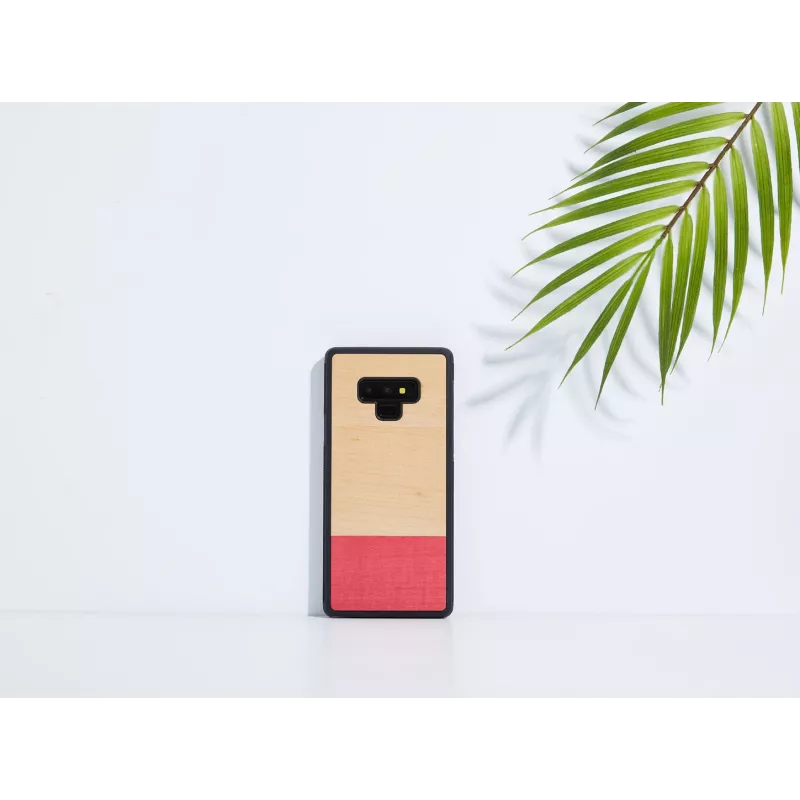 Funda para smartphone man and wood para Galaxy Note 9 – negro, diseño con efecto de rayas anchas
