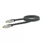 Cable HDMI SCHWAIGER HDM0150G 063 – 1,5 m, HDMI tipo A macho-macho, contactos dorados, Negro/Gris