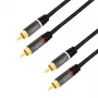 Cable de audio LogiLink CA1202 1 m 2 x RCA negro (CA1202)